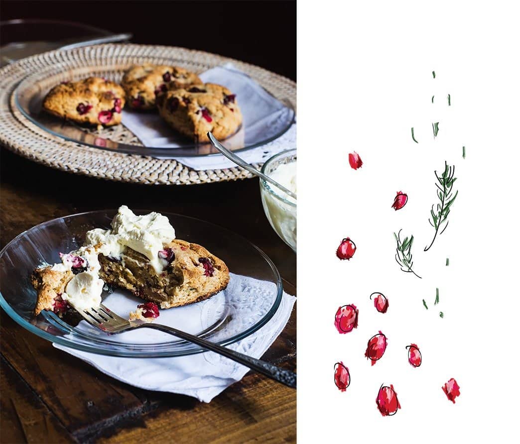 (vegan) amaranth 'n cranberry scones- gnom-gnom.com