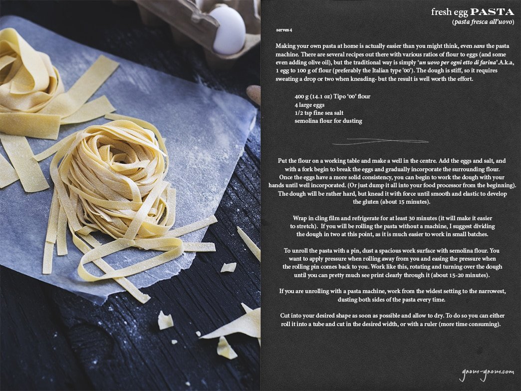 fresh egg pasta recipe | gnom-gnom.com