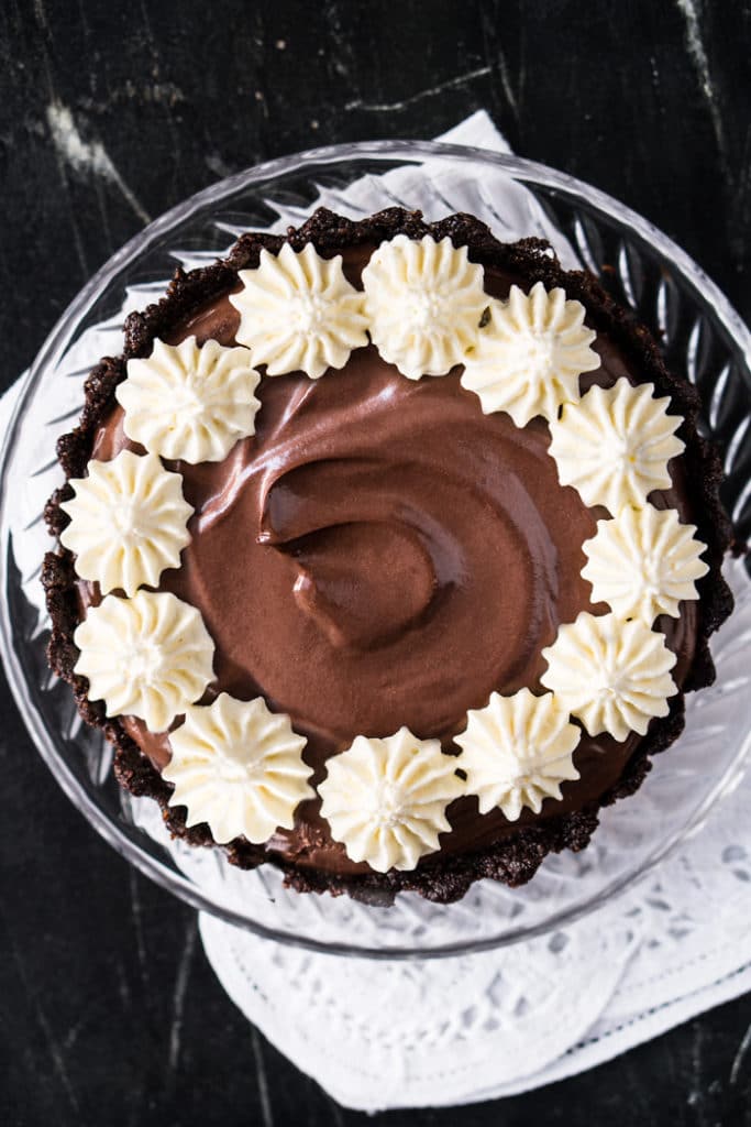 (No Bake!) Keto French Silk Pie For 1 - gnom-gnom