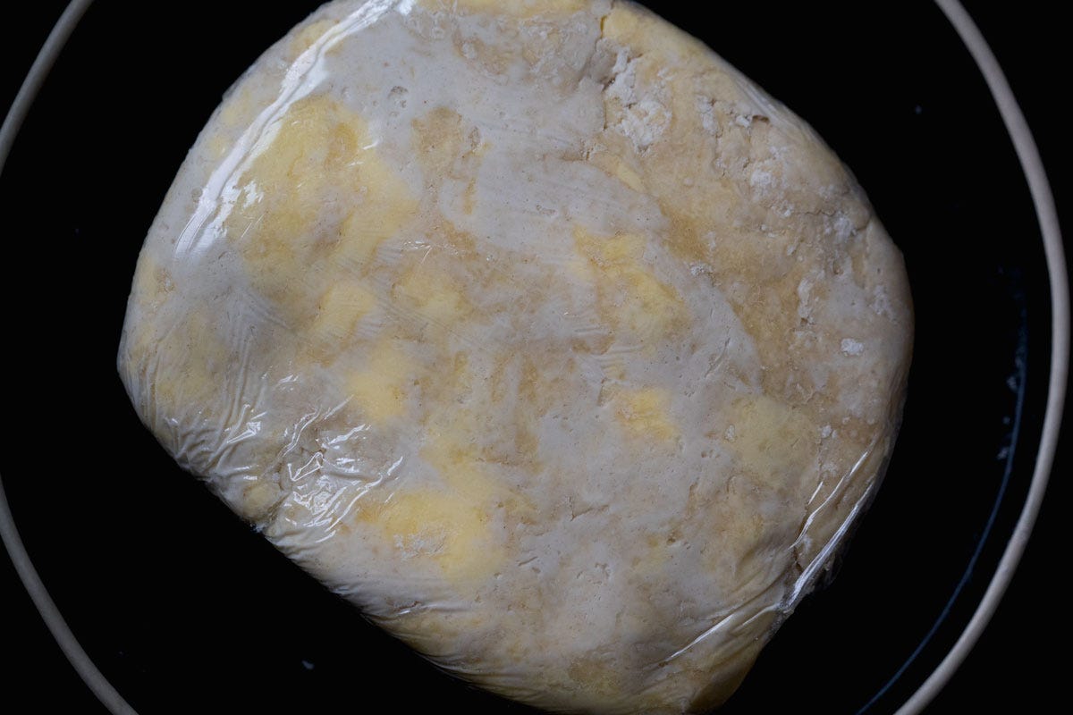 Chilled sourdough puff pastry