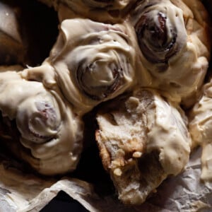 Sourdough cinnamon rolls with a sweet stiff starter